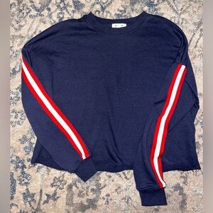 garage cropped long sleeve sweater